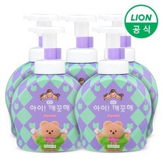 아이깨끗해X어프어프 대용량 핸드워시 490ml 용기 5개 숲속향기