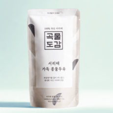 곡물도감 콩물 두유 서리태 무가당 검은콩 6박스 총90포 진한