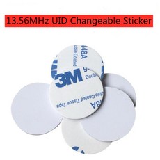 10pcs UID 스티커 변경 가능한 RFID 태그 블록 0 쓰기 가능 13.56Mhz 근접 카드 PVC 키 재기록 복사 복제|Access Control Cards|, 1개, 단일, No adhesive