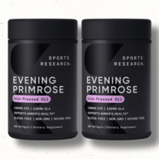 스포츠리서치 달맞이꽃 감마리놀렌산 EveningPrimrose 1300mg 120캡슐, 120정, 2개