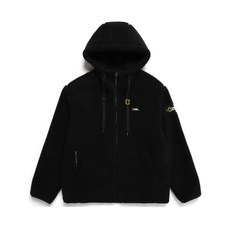 [국내매장 정품] 내셔널지오그래픽 남여공용 코스토니 플리스 뽀글이 후드집업 블랙 N234UFJ910