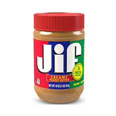 Jif 지프 크리미 땅콩버터, 454g, 2개