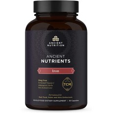 [글루코사민] Ancient Nutrition Ancient Nutrients Iron - 18mg Iron Adaptogenic Herbs Enzyme Activated, 1set, 1set