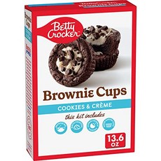 Betty Crocker 브라우니 컵 쿠키 앤 385.6g(13.5온스), Rainbow Fudge_13.7 Ounce (Pack, 없음, 1개