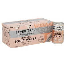 Fever-Tree 피버트리 리프레시 라이트 아로마틱 토닉 워터 150ml 8캔, 2팩 (총 16캔)