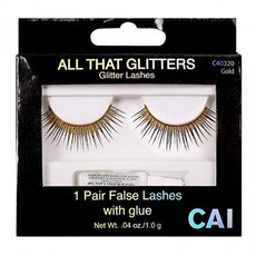 CAI Cosmetics All That Glitters Gold Eyelashes | Reusable Long Lasting & Easy-t