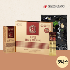 [본사정품] 대동고려삼 불로건 홍삼정 프리미엄 스틱 10ml x 30포, 3개, 300ml