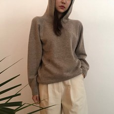 라니네 / 홀가먼트 니트 후드 (그레이 베이지 브라운 소라)