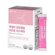 JW중외제약 여성이 건강해질 유산균 리스펙타 30p, 60g, 1개