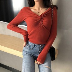 모노위크 비타 페미닌 볼륨 셔링 꼬임 니트