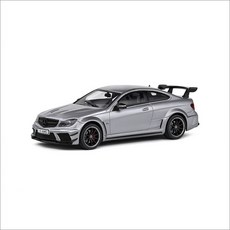 Solido S4311604 2011 메르세데스 벤츠 C63 AMG 블랙시리즈 Grey Metallic Matt 다이캐스트 자동차모형 미니카, 1개