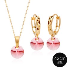 스와로브스키귀걸이목걸이세트