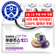 연세대학교 연세생활건강 진짜 맛있는 푸룬 주스 100, 70ml, 120개