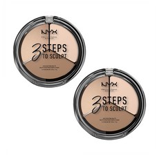 NYX 3 Steps to Sculpt Face Sculpting Palette 닉스 3스텝 쉐딩 팔레트 페어 Fair 2개