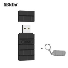 8bitdo리시버 usb 블루투스 무선 어댑터 수신기 for windows mac 슈퍼, 키체인이 있는 어댑터