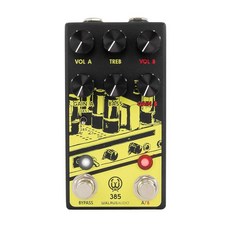 Walrus Audio 385 오버드라이브 mkII 블랙, 옐로우, 1개
