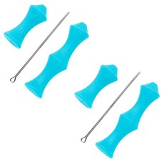 양궁 손가락 가드 보우 오른쪽에 배우는 세이버 탭 리 곡선 실리, 6.Blue2pcs, 1개