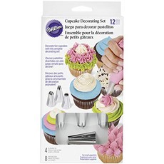 해외 윌튼 홈베이킹 Cupcake 데코레이팅 아이싱 Tips 12-Piece Set 미국출고 -536530, 단일옵션, 단일옵션