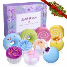SPLASHOO 배쓰밤 기프트세트 개별포장 Bath Bomb Gift Set for Women 12개입, 1개