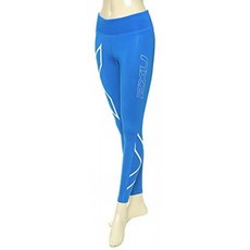 2XU (투 타임스 유) 여성 미드 라이즈 압축 스타킹 wa2864b DD 블루 / 화이트 (DDB / WHT) M