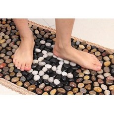 발지압판 지압기 매트 부모님 효도 40x150CM 자갈지압판 발바닥마사지매트 지압판 건강선물 어머니절례, 06 오색 비금.