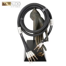 SKW HIFI 은도금 구리 스피커 케이블 앰프 하이파이 시스템용 와이어 Y 및 바나나 플러그 업그레이드 WG20-05, 1개, 02 WG20-05C 1 Pair, 01 5m