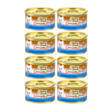 팬시피스트 퍼피/키튼 퓨리나 화이트라벨 그레이비 주식캔, 85g, 8개