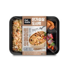 잇메이트 닭가슴살 도시락 3종 1팩 구성, 03_현미볶음밥 양송이&스팀 고추맛 1팩