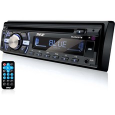 Pyle Boat 블루투스 마린 스테레오 수신기 Marine Head Unit Din 싱글 스피커 무선 음악 스트리밍 핸즈프리 통화 CD 플레이어MP3USBAUX AM FM 라, 1개