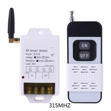 220V 380V 30A 무선 리모컨 스위치 수신기(LED 조명 수신 기능 포함), 2) 315MHZ