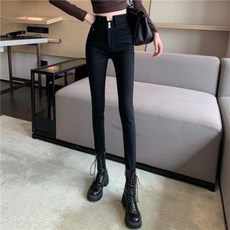 요크 더블 스키니 봄 데일리 팬츠 슬림 배기 코디 데님