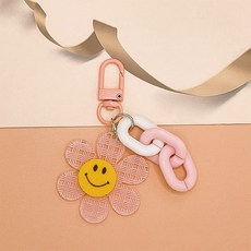 리브포티 스마일 체인 키링 데이지 가방고리 열쇠고리