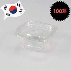 일회용 사각소스 양념 포장용기 원터치 사각 소스통 소, 1세트, 100개 1세트, 100개