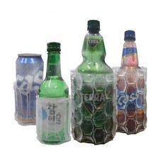 제이와이홀딩스 1+1 혼술 업소용 음료 맥주 캔 아이스 홀더, 소주쿨러-2P, 2개