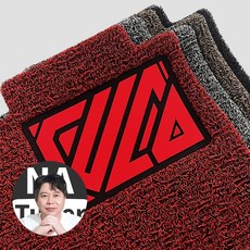 나튜버 차업차득 자동차 전차종 프리미엄 카매트 친환경 코일매트 일반형, 차업차득 일반 승용/SUV 기준, 1열만, 레드