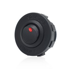 3PIN 스위치 액세서리 LED 자동차 조명 스위치 12V 로커 24V 대시보드 차량 보트 라운드 ON/OFF, 1개, 1) 빨간