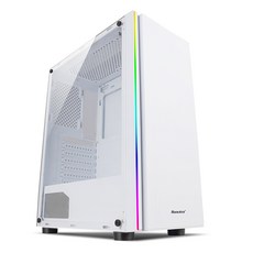 케이블타이 I컴퓨터상자 테이블식 DIY전측 RGB게임 수냉식 ATX큰판 본체 뒷선, 1개, T02-섀도우 맨 화이트