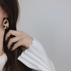 [핸드메이드] 구루미 레오파드 호피 귀걸이