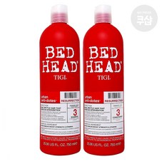 TIGI 티지 베드헤드 샴푸+컨디셔너 3단계 750ml(세트)