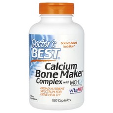 닥터스베스트 MCHCal 및 VitaMK7 함유 칼슘 뼈 제조기 복합물 180 캡슐, 180정, 2개