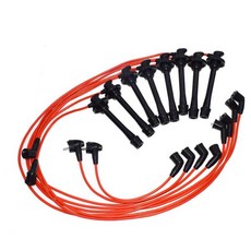 Volfigo 10 Pcs 점화 플러그 와이어 세트 케이블 23022 렉서스 LS400 4.0L 3967CC DOHC 1990-1997, 한개옵션1, 한개옵션0