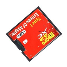 컴팩트 마이크로 플래시 어댑터 SD 마이크로 타입 리더 카드 TF 카메라용 카드 메모리 컨버터 TISHRIC SDHC I to CF, 1) 빨간, 1개, 01 빨간