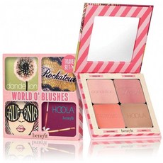 Benefit World 오 블러셔 4 피스 세트 (민들레 베이비 핑크 블러쉬 로큰 립 로즈 로즈 골드 블러쉬 Gal, 1, 단일상품