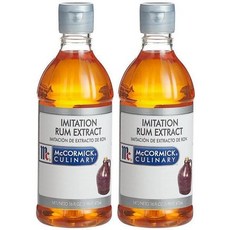 McCormick 맥코믹 제빵용 이미테이션 럼 추출물 473ml 2개, 1개, 0.473l