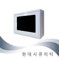 CCTV 모니터 함체 일자형 노출형 시건장치 랙 22인치 24인치, 1개 - 모니터함체