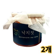 코스트코 밥상위의 오일장 낙지젓 일반박스 발송 /냉장 밥도둑 반찬 간편식사, 2개, 600g