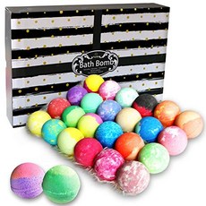 베쓰밤 Bath Bombs Gift Set for Women and Men. 24 Luxury Bath Bombs Individually Wrapped Bulk Box. Moisturizing Organic Bath Bombs for Women Men and, 본문참고, 본문참고