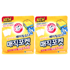 암앤해머 베이킹소다 매직포켓 탈취제 본품, 30g, 20개