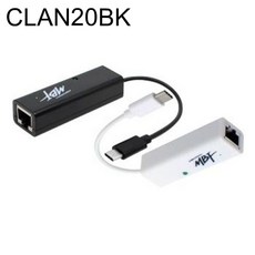 유선랜카드 (USB C타입 100Mbps) MBF-CLAN20BK (블랙)