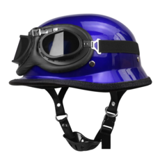 HEROBIKER 오토바이 라이딩 헬멧 아웃도어 레저용 헬멧 낙상마모방지 개방식 헬멧-안경 착용, 307 Blue-Glass